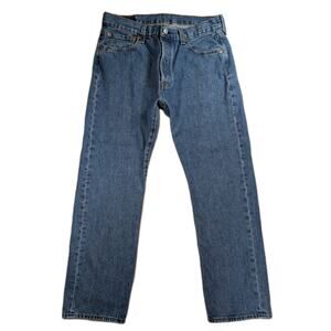 Levi's 501 Jeans Mens 33x29 Medium Wash Button Fly Straight Leg Denim